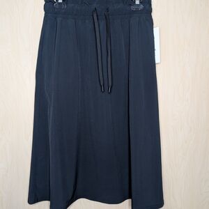 Minalimist Athleisure Casual Black A-Line Skirt